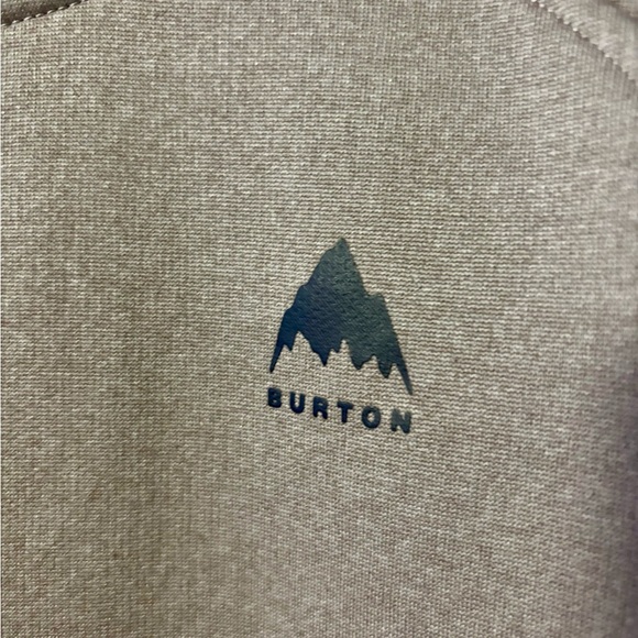 Burton Oak Crewneck Fleece Sweatshirt Mauve Heather XL Thumbholes EUC - Picture 4 of 8